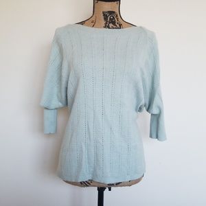 Mint green colored light sweater